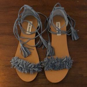 Steve Madden Fringe Tie Sandals